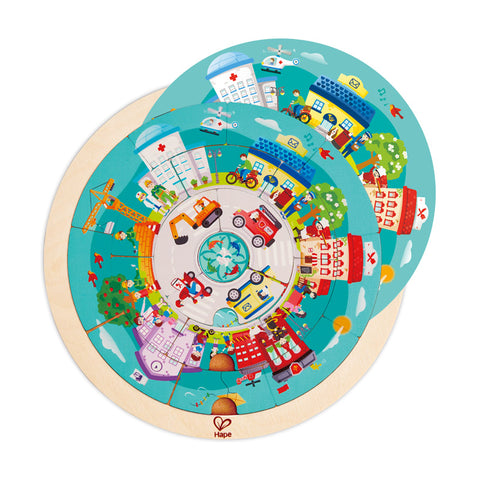 Hape Jobs Roundabout Puzzle - www.toybox.ae
