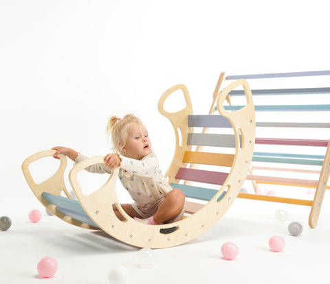 Multicolor Large Rocker Balance Board - www.toybox.ae
