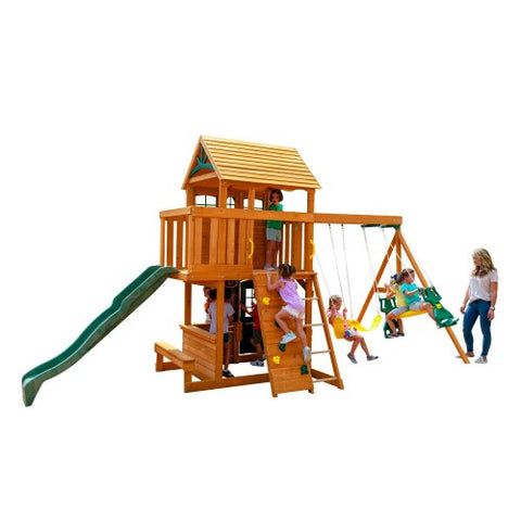 Kidkraft - Ashberry Wooden Swing Set / Playset - www.toybox.ae