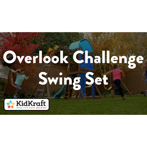Kidkraft Overlook Challenge Swing Set Playset - www.toybox.ae