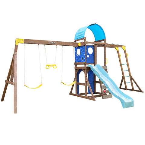 Kidkraft Overlook Challenge Swing Set Playset - www.toybox.ae