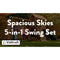 Kidkraft Spacious Skies 5-in-1 Swing Set - www.toybox.ae