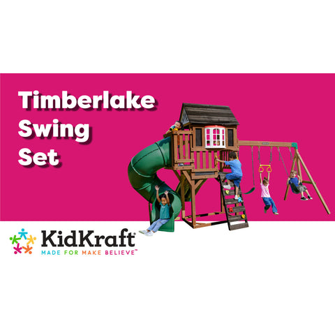 Kidkraft Timberlake Swing Set - www.toybox.ae