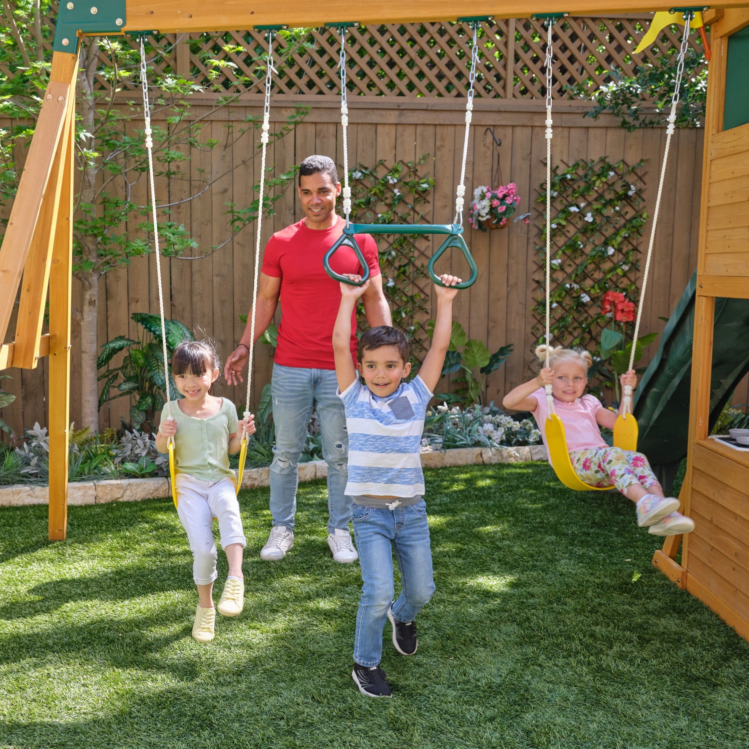 Kidkraft Overland Heights Swing Set Toy Box
