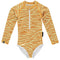 Golden Tiger Swimsuit - Long Sleeve - Size XL - www.toybox.ae
