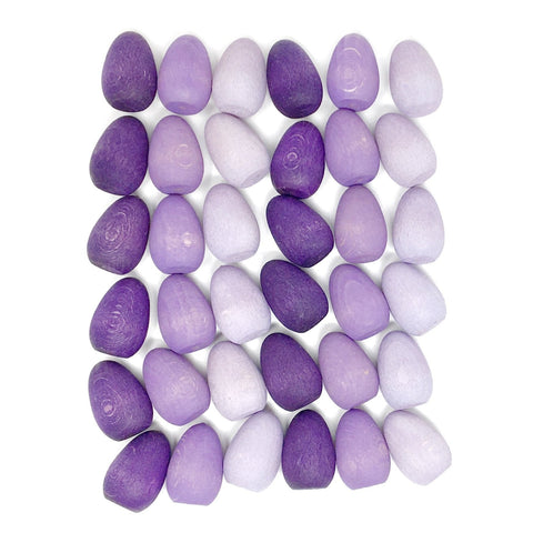 Grapat Mandala Eggs | 36 Purple Eggs | Counting & Mandala Art