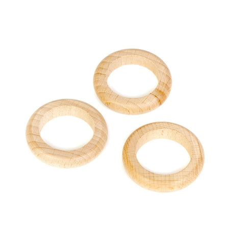 Grapat | Natural Wooden Rings | Set of 3 for Creative Play