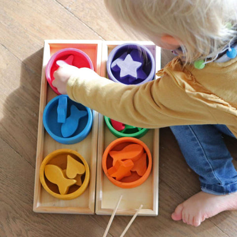 Grimm's Rainbow Bowls Sorting Game - www.toybox.ae