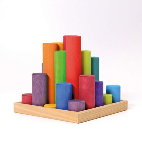 Large Building Rollers Rainbow - www.toybox.ae