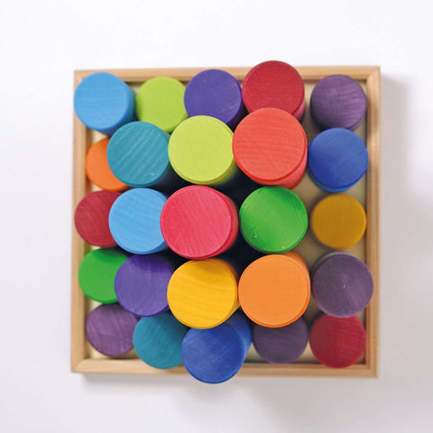 Large Building Rollers Rainbow - www.toybox.ae