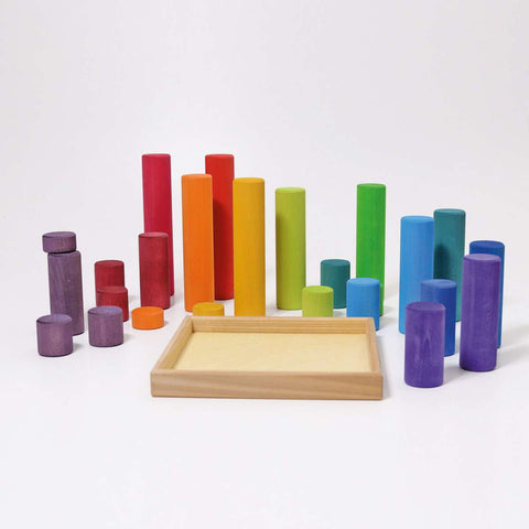 Large Building Rollers Rainbow - www.toybox.ae