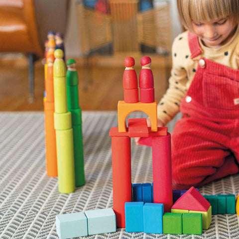 Large Building Rollers Rainbow - www.toybox.ae