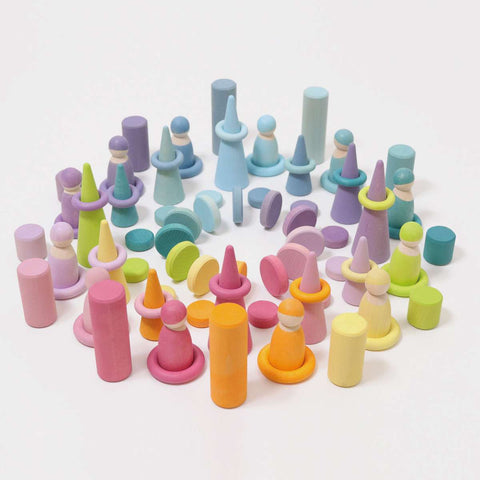 Wooden Pastel Coins - www.toybox.ae