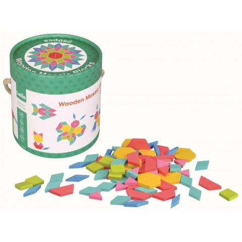 Wooden Mosaic Blocks 250 pcs - www.toybox.ae