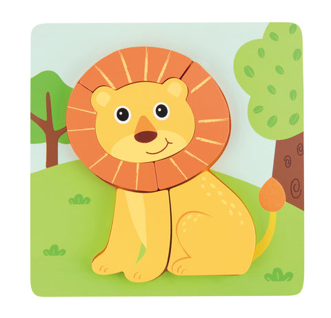 Lelin Chunky Animal puzzle 4pcs - www.toybox.ae