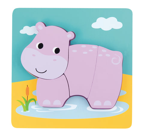 Lelin Chunky Animal puzzle 4pcs - www.toybox.ae