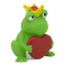 Lilalu-Bath Toy-Frog with greeting heart-Green/red - www.toybox.ae
