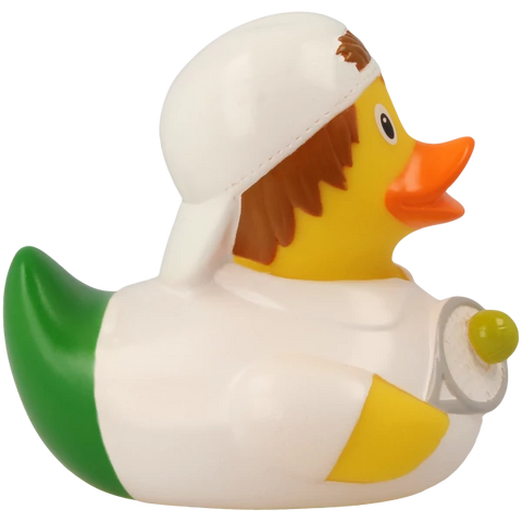 Lilalu-Bath Toy-Tennis Player Duck - White - www.toybox.ae