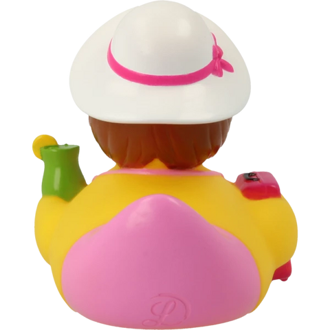 Lilalu-Bath Toy-Holiday female Duck- Pink/Yellow - www.toybox.ae