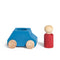 Sky wooden car with red figure - www.toybox.ae