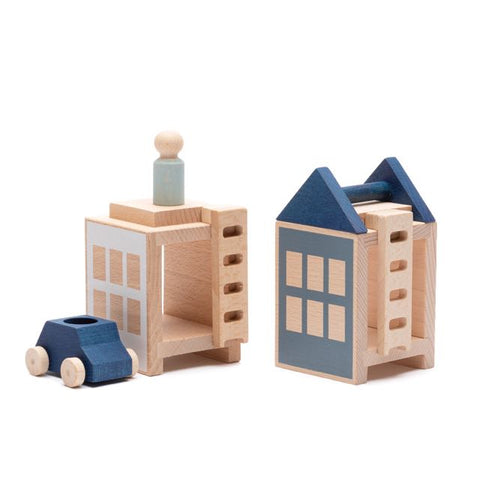 Lubulona | Lubu Town Winterburg Mini | Construction Toys 
