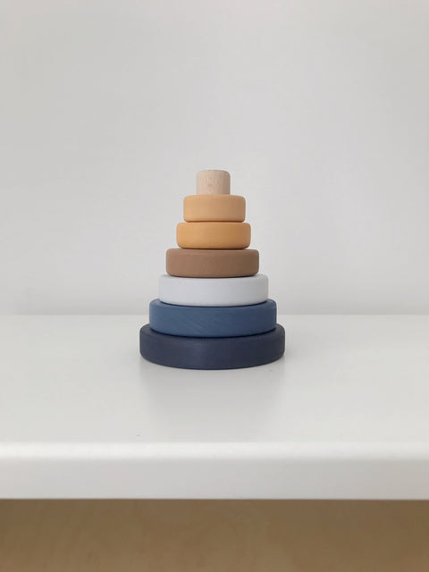 SABO Concept - Wooden Toy Ring Stacker Mini (Desert Night)