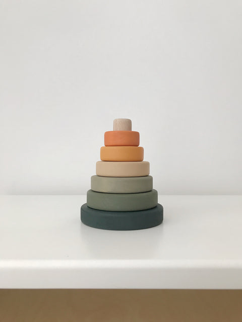 SABO Concept - Wooden Toy Ring Stacker Mini (Jungle)