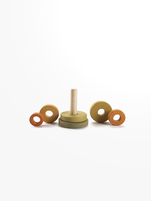 SABO Concept - Wooden Toy Ring Stacker Mini (Flower Meadow)