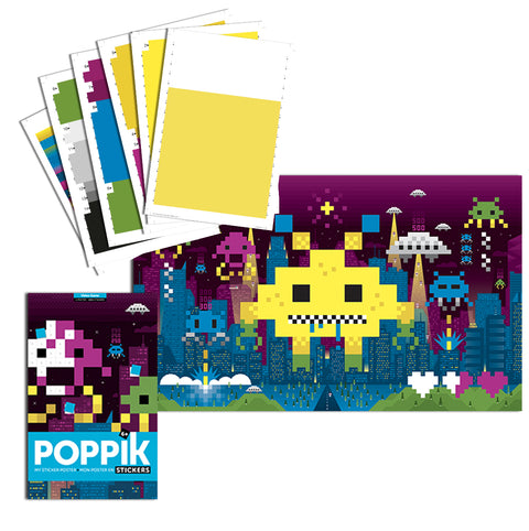 Huge Sticker Poster - Pixel Art (1,600 Stickers) - www.toybox.ae