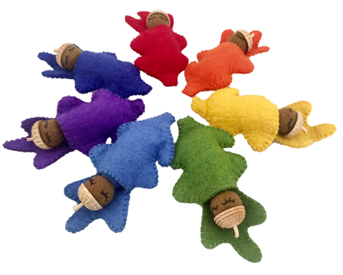 Acorn Rainbow Babies/7pc - www.toybox.ae