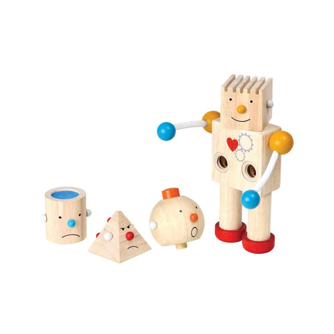 Plantoys - Build A Robot - Beige 