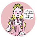Petit Jour Paris plate princess "I always say please and thank you" - www.toybox.ae