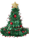 CHRISTMAS HAT CHRISTMAS TREE WITH TREE DECORATIONS & STAR - www.toybox.ae