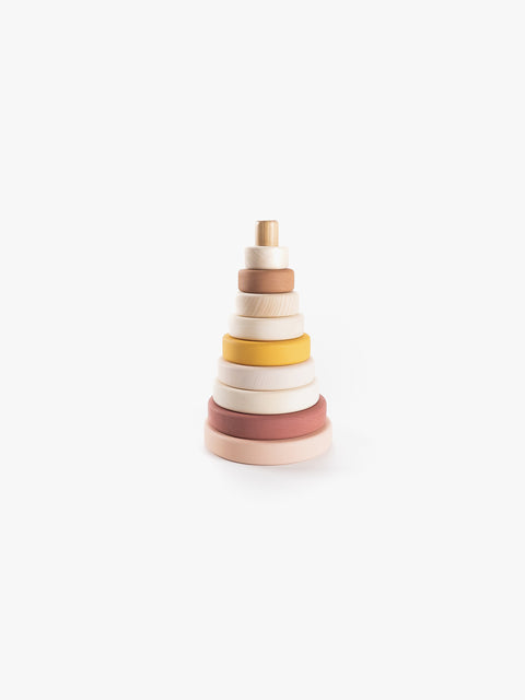 SABO Concept - Wooden Toy Ring Stacker (Light Pink)