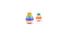 Tumble Pear Rainbow - www.toybox.ae