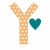 Alphabet Wall Sticker - Y - www.toybox.ae