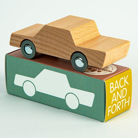 Waytoplay | Back & Forth Car - Wood | Perfect for Imaginative Play