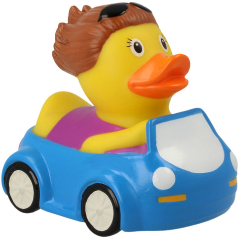 Lilalu-Bath Toy-Car Driver Female Duck - Blue/Yellow - www.toybox.ae