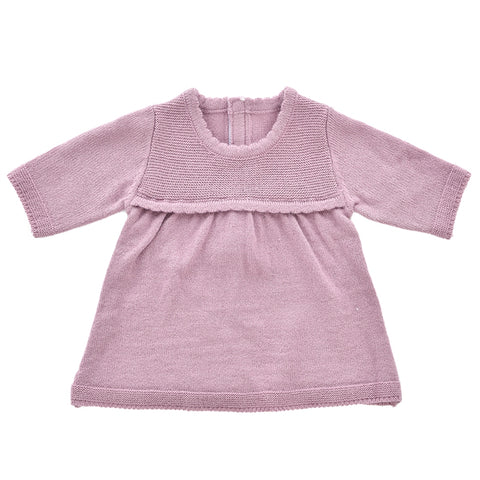 LONG SLEEVE DRESS, PLUM KNIT - www.toybox.ae