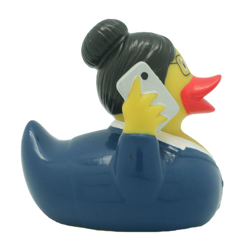 Lilalu-Bath Toy-Business Women Duck - www.toybox.ae