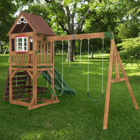 Kidkraft Lindale Swing Set / Playset - www.toybox.ae