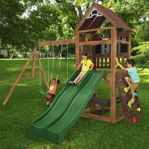 Kidkraft Lindale Swing Set / Playset - www.toybox.ae