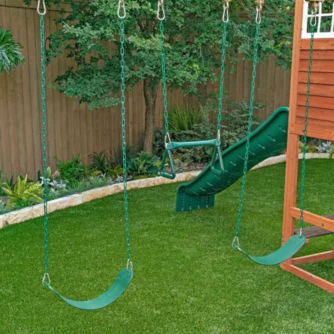 Kidkraft Boulder Bluff 2-in-1 Wooden Swing Set - www.toybox.ae
