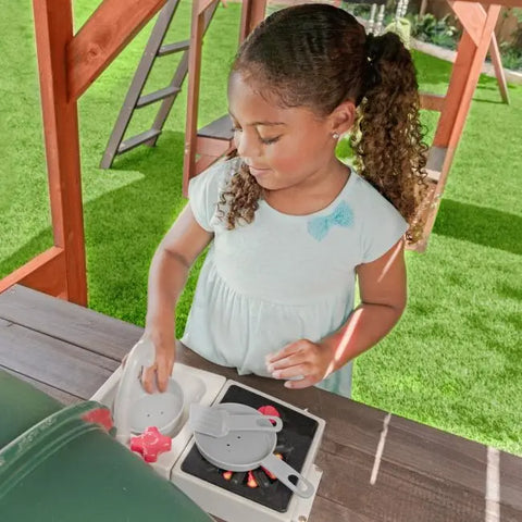 Kidkraft Boulder Bluff 2-in-1 Wooden Swing Set - www.toybox.ae