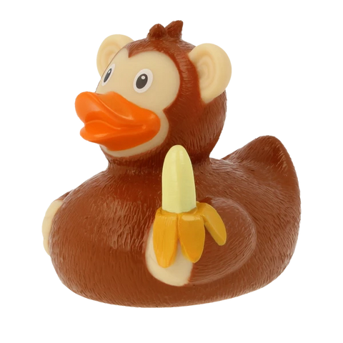 Lilalu-Bath Toy-Monkey Duck-Brown - www.toybox.ae