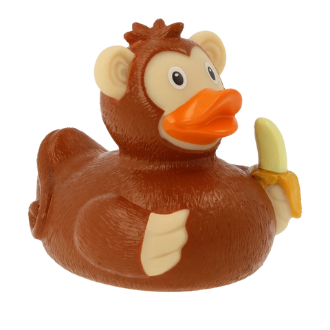 Lilalu-Bath Toy-Monkey Duck-Brown - www.toybox.ae