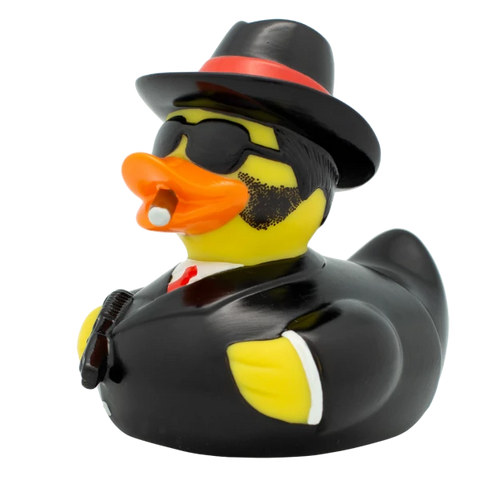 Lilalu-Bath Toy-Al Capo Duck- Black - www.toybox.ae
