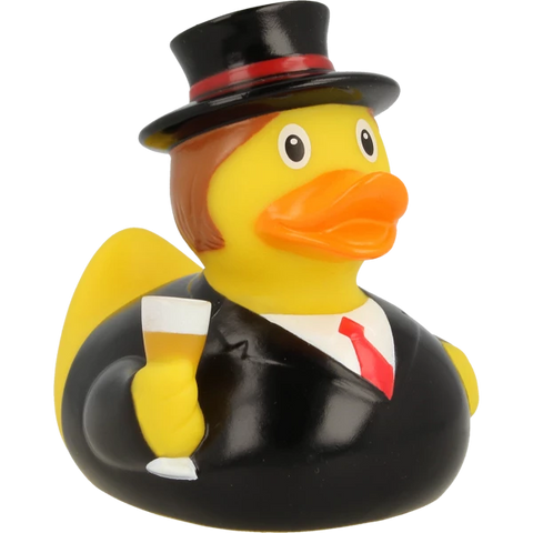 Lilalu-Bath Toy-Groom Duck - Black - www.toybox.ae