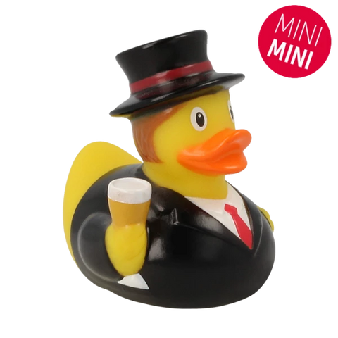 Lilalu-Bath Toy-Mini Groom Rubber Duck-Black - www.toybox.ae