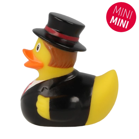 Lilalu-Bath Toy-Mini Groom Rubber Duck-Black - www.toybox.ae